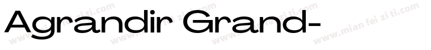 Agrandir Grand字体转换
